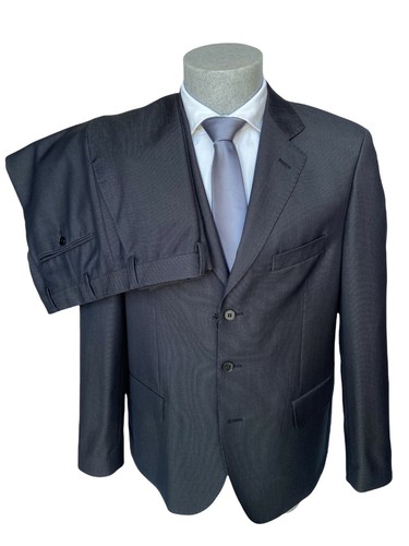 Abito uomo Confitalia, grigio antracite a righe, vestibilità DROP 4, sconto  60%. | eBay