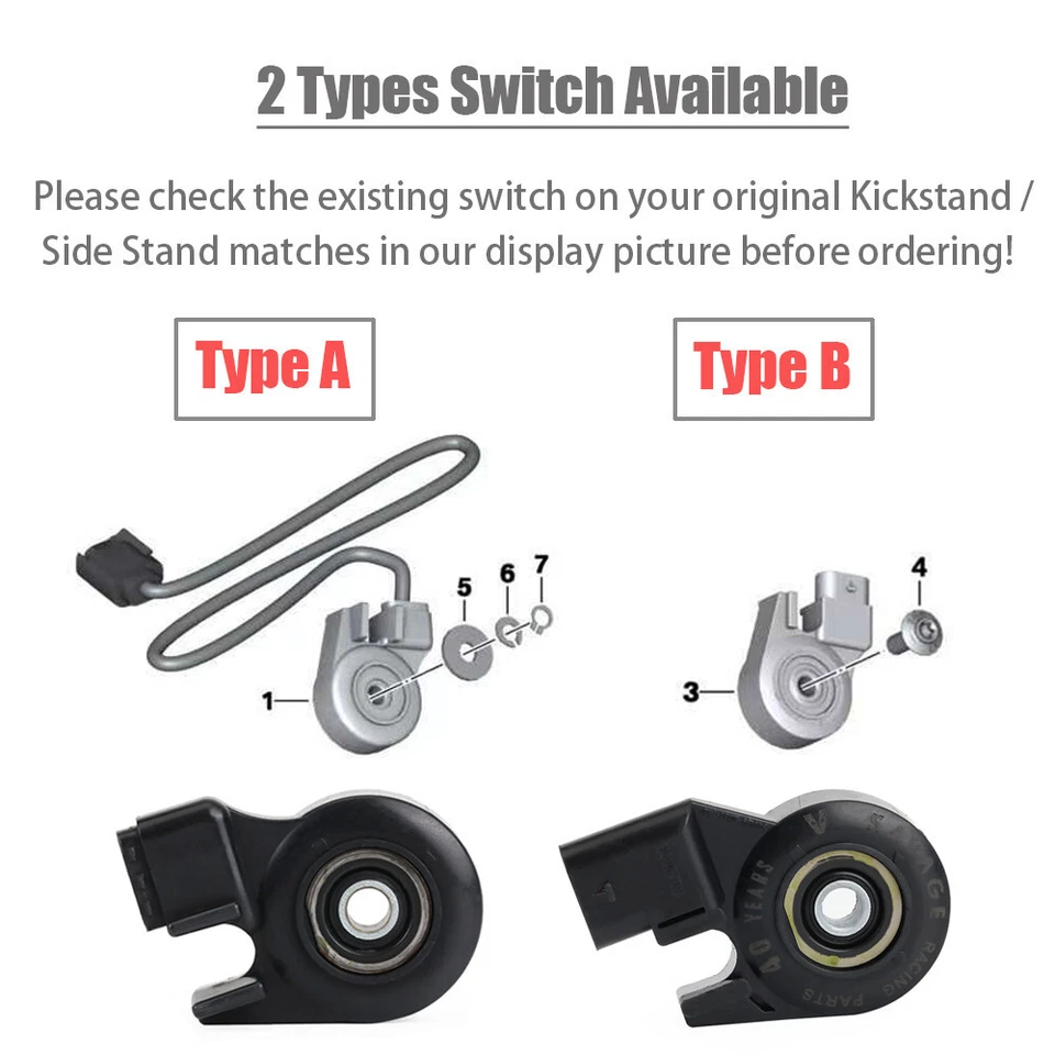 Sensor de interruptor de soporte lateral de soporte para BMW F650CS/GS F800S/ST G650GS Foto 2 de 4