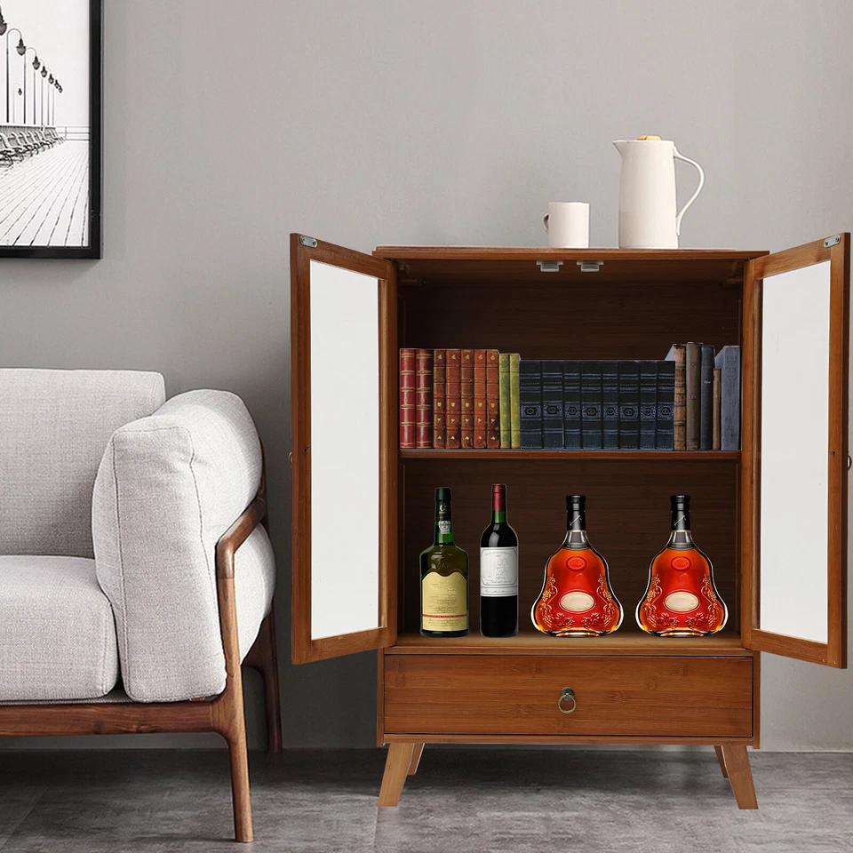 Aparador Retro Buffet Armario de Almacenamiento con Cajón Armario Cocina Salón Foto 4 de 4