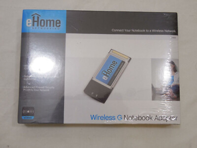 New D-Link eHome EH101 Wireless G Notebook Adapter Access Internet PMCIA Cardbus