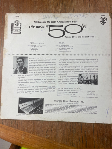 Tommy Oliver And His Orchestra - The Rockin' 50s LP Vinyl 1958 Rock & Jazz VG - Picture 6 of 6