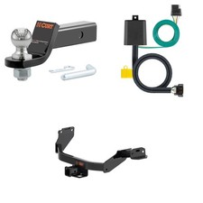 Curt Class 3 Tow Package Trailer Hitch Wiring Ball Mount - 13609 56420 45836