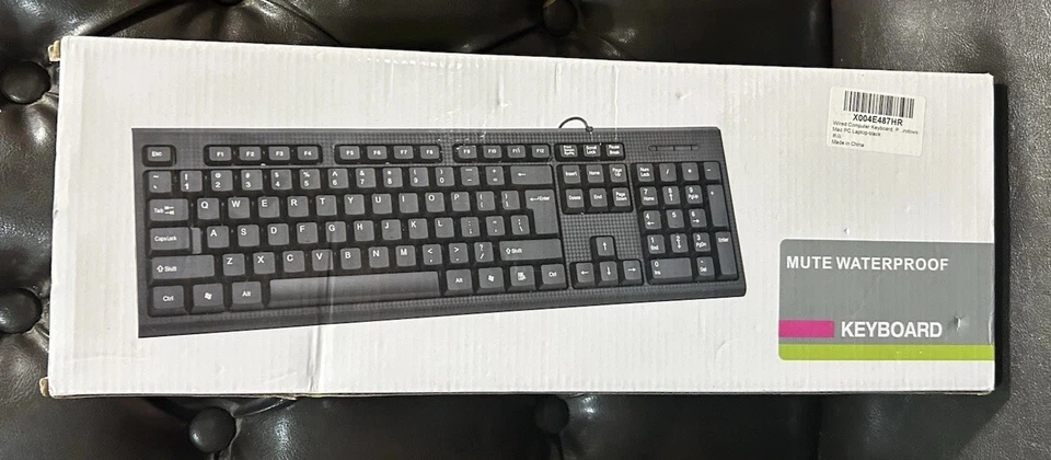 Wired Computer Keyboard, Plug Play USB, Large Number Pad - Image 3 of 4