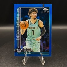 2025-2026 Topps Chrome Lamelo Ball True Blue Refractor /150 Charlotte Hornets