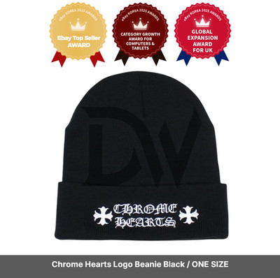 Chrome Hearts Logo Beanie Black / ONE SIZE / Express / Original