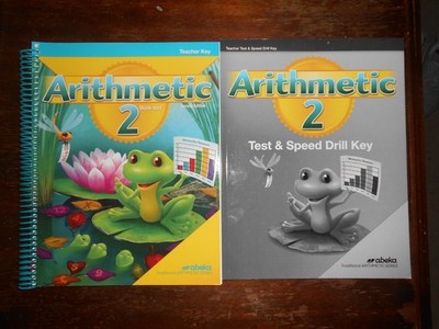 A Beka Arithmetic 2 Test Speed Drill Key Work Text Teach Key 2nd ed