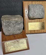 US Naval Aviation Artifact Lot of Curtiss Wright Seaplane Ramp Rock Plaques NAS 