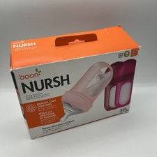 Boon Nursh Silicone Pouch Bottle Set 3 Pack 8oz Medium  3m  