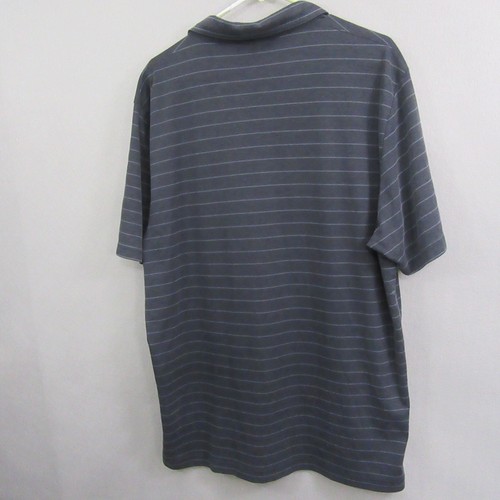 Travis Mathew Mens Polo Shirt XL Blue Striped Short Sleeve Golf - Picture 4 of 10