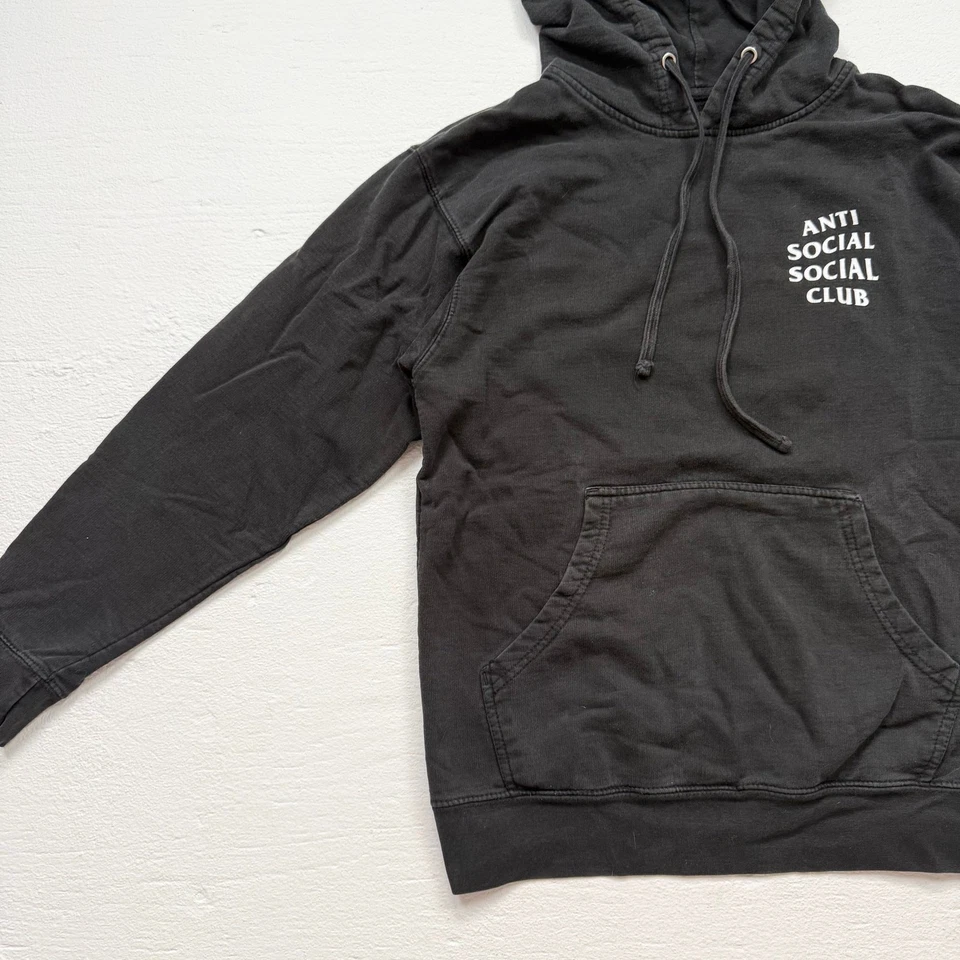 Anti Social Social Club Black Logo Hoodie, Size Medium - Image 4 of 4