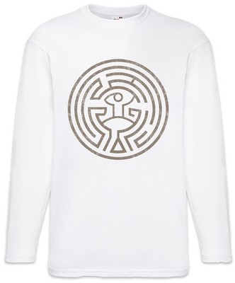 Maze Langarm T-Shirt Westworld Labyrinth Circle Kreis Kopf Head Tattoo The Maze
