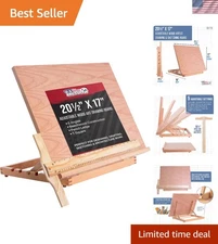 Art Drawing Board Large Adjustable Sketching Drafting Wood Canvas