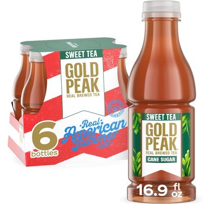 Gold Peak Tea, Sweet 16.9 fl oz, 6 Pack Fl Oz (Pack of 6)
