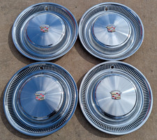 Set Of 4 Vintage - Cadillac Fleetwood Deville Wheel Covers Hubcaps Gm Original