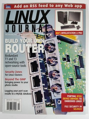 Linux Journal Magazine October 2004  Routers, Gimp, Google Aptitude Test  VTG