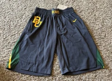 NEW Nike Baylor Bears Team Basketball Game Shorts Gray Alternate Men Medium