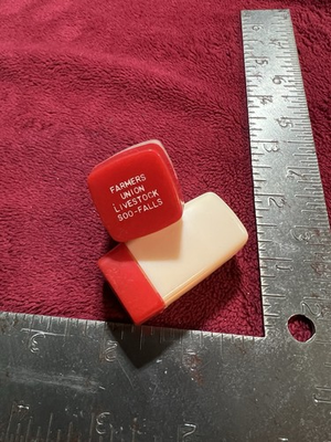 #ad Vintage Salt and Pepper Soo Sioux Falls SD Farmer’s Union Livestock. $24.95