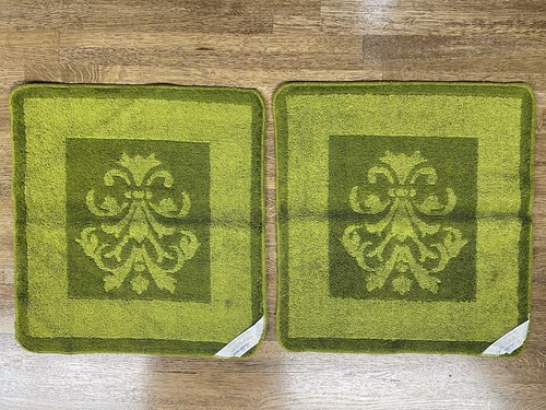 2 Sets Vintage Fieldcrest Olive Green Towel Hand, Finger, Bath, Washcloth - Bild 8 von 12