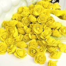 500PCS Foam Roses 3cm Artificial Foam Flower Heads DIY Rose Bear Decor Gift UK