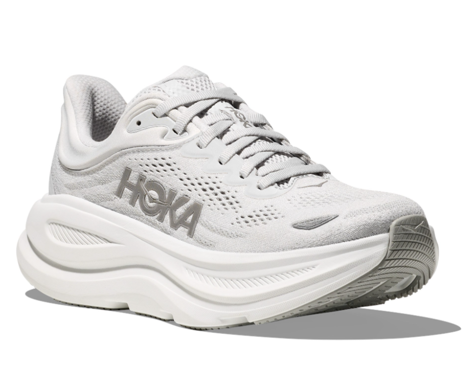 HOKA Bondi 9 Road-Running Shoes - Women's,Color: Stardust/Silver, Brand ...