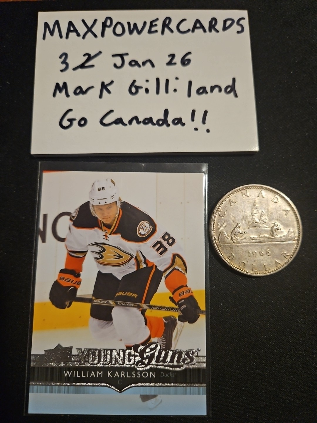 2014-15 UPPER DECK WILLIAM KARLSSON YOUNG GUNS #201