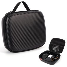 Carbon Electronic Organizer Case, Hard Shell EVA Travel Box, Black