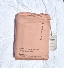 Olive  Crate EUCALYPTUS TENCEL - KING Sheet Set Roseblush