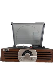 Jensen JTA-222 Record Player 3-Speed Stereo Turntable with AM/FM Radio NICE 