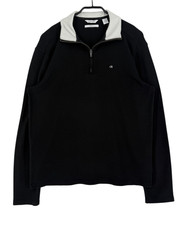 Calvin Klein Men Liquid Touch 1/4 Zip Neck Fleece Jumper Pullover Size S