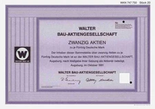 Walter Bau AG 1991 Augsburg Boswau & Knauer Düsseldorf Dywidag Wiesbaden Blank