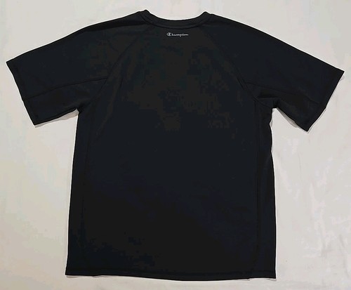 Champion Performance Vapor Men's Basic Gym T-Shirt Solid Black Size Medium - Picture 2 of 8