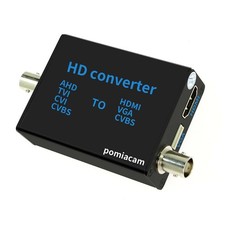 BNC to HDMI Video Signal Converter, 4-in-1 Composite CVBS AHD TVI CVI Adapter...