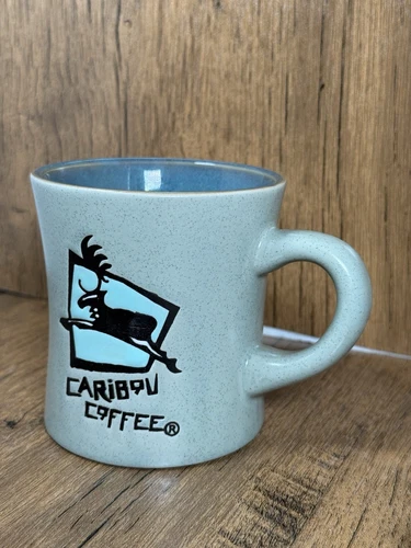 Caribou Coffee Mug Diner Restaurant Ware Life Is Short Stay Awake For It 10 oz
