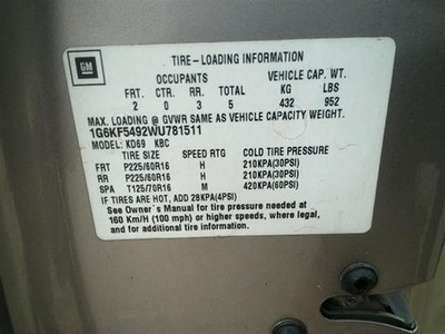 Automatic Transmission FWD VIN 9 8th Digit Fits 96-99 DEVILLE 3301337