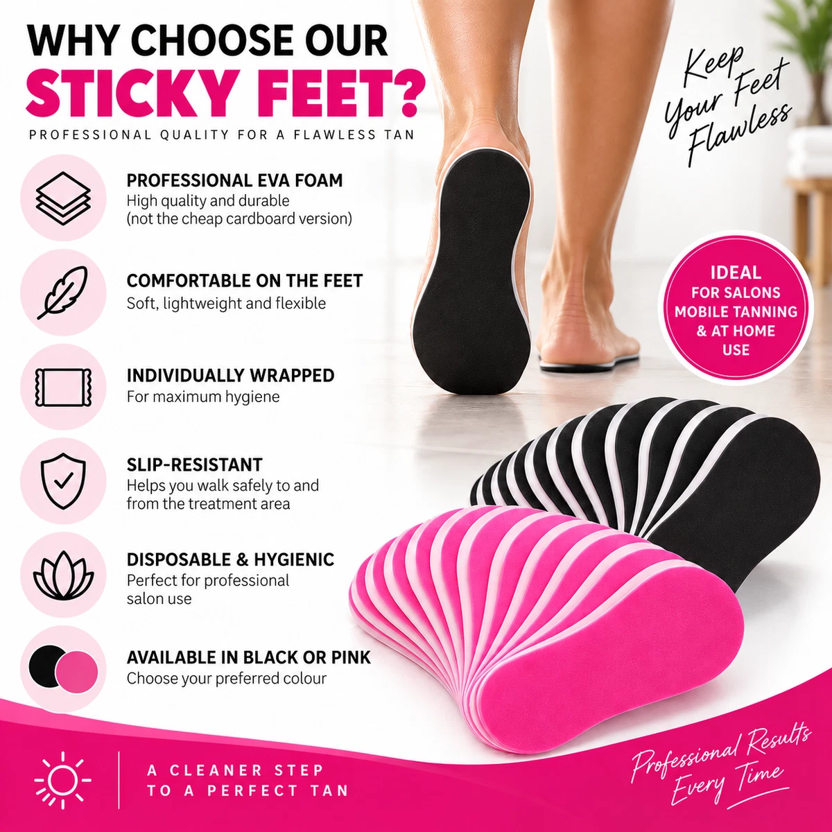 Protectores de pies de espuma adhesiva bronceado en spray almohadillas adhesivas bronceado desechables 10-200