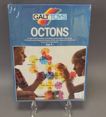 NEW Sealed 1970s Octons Galt Toys Interlock Building Construction Blocks Game