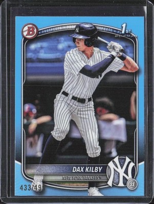 2025 Bowman Draft Dax Kilby Sky Blue /499 1st BD-146
