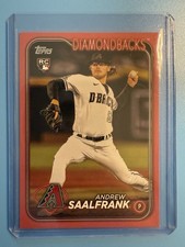 Topps 2024 Andrew Saalfrank #406 RC **Mothers Day Hot Pink /50**