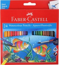 Faber Castell Water Colour Pencils 24 Pack Art Drawing Painting Sketching