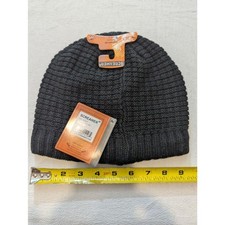Screamer Beanie NWT Adult Charcoal Rib/Waffle Knit Cuffed Hat