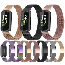 Watch Magnetic For Fitbit Inspire 3 stainless steel Milanese Band Strap Metal