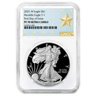 2021-W Proof $1 Type 1 American Silver Eagle NGC PF70UC FDI West Point Star