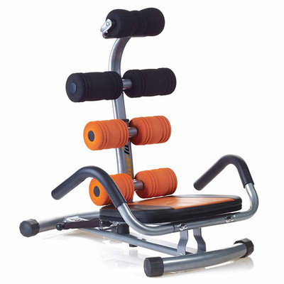 Everfit Ab Smart Platzsparende Bauchbank Schwarz/Orange