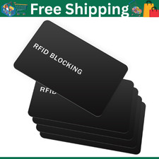 RFID Blocking Card - 5 Pack, Contactless NFC Credit Card ID Protection Safe Bank