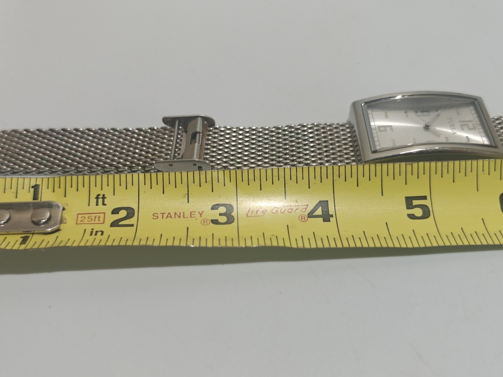 Furla Women's Silver Rectangular Analog Watch w/ … - image 17