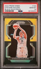 2022 Panini WNBA Black Gold Prizm #124 Stefanie Dolson Liberty - /5 PSA 10 - /5