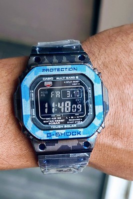 NEW CASIO G-SHOCK M5610U-1BER FULL METAL CAMO BLUE 3495 MODULE - B5000 5600 5610