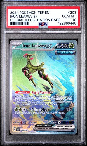 PSA 10 - Iron Leaves ex 203/172 SV Temporal Forces - Pokemon