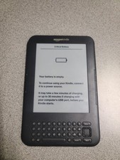 Amazon Kindle Keyboard Bundle 3rd Gen 4GB, Wi-Fi, 6in - Gray Need Battery