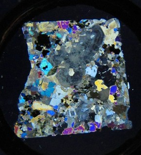 Antique microscope slide. Watson. Geology thin section. Granite from Isle of Man